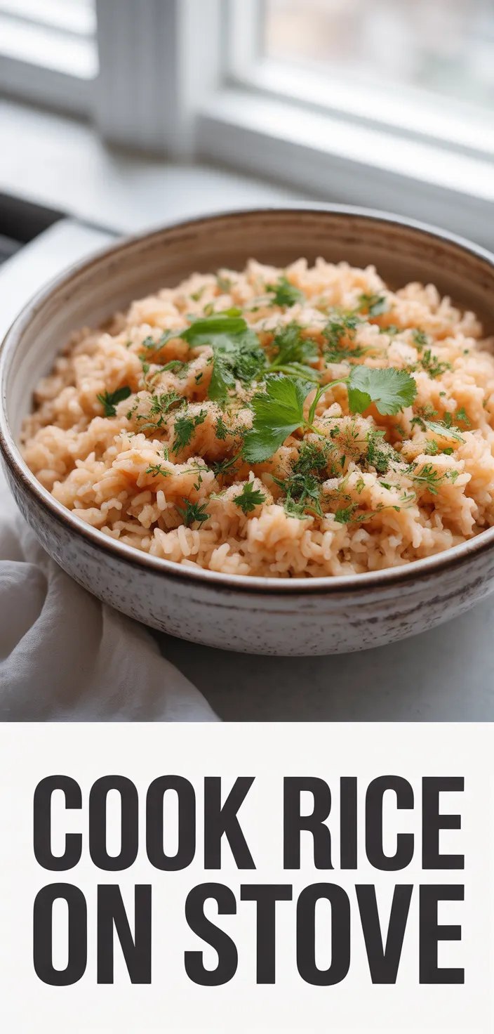 A photo of How To Cook Rice On The Stove Recipe
