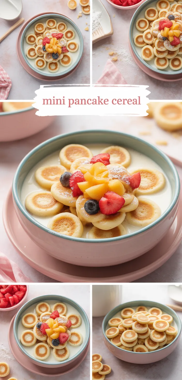 A photo of How To Make Mini Pancake Cereal  Recipe