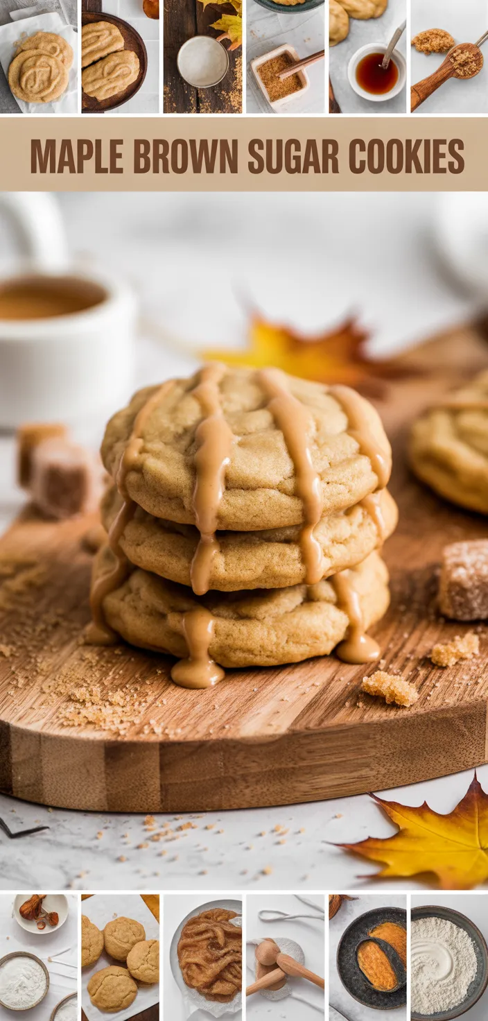 A photo of Maple Brown Sugar Cookies – Soft, Chewy & Perfectly Spiced Recipe