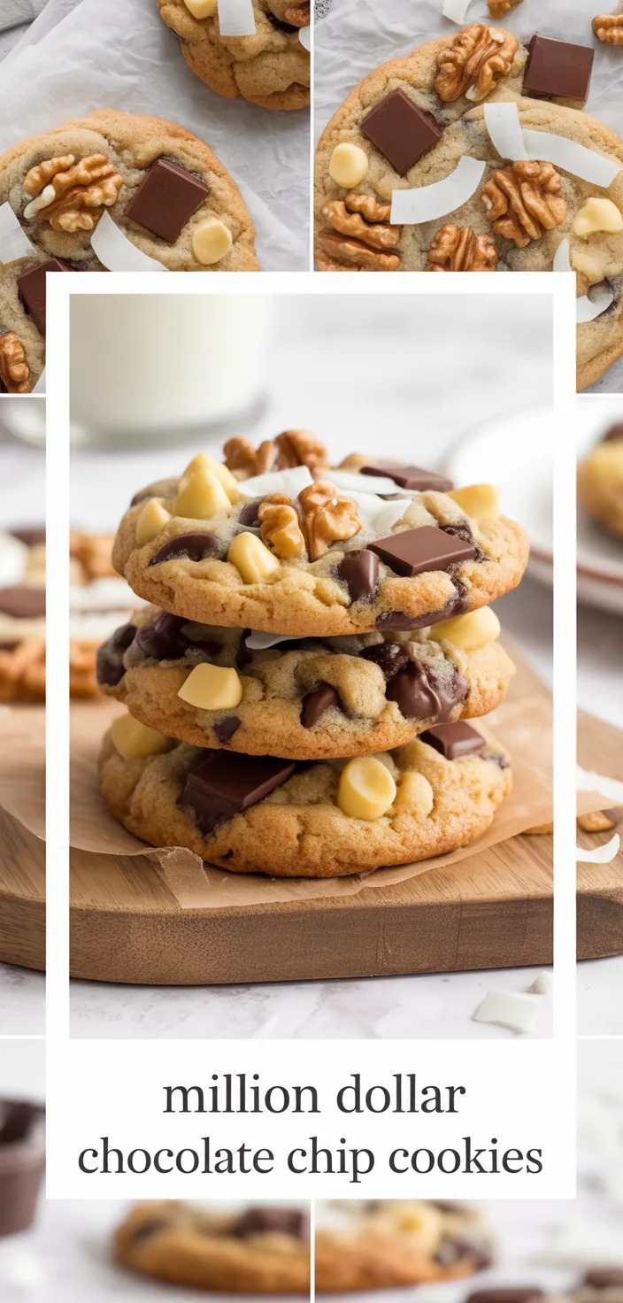 A photo of Million Dollar Chocolate Chip Cookies Recipe