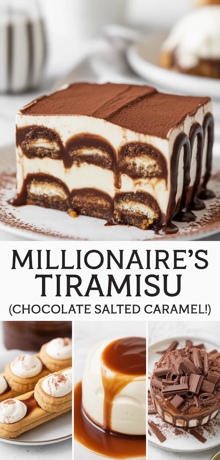 A photo of Millionaire's Tiramisu (Chocolate Salted Caramel!) Recipe