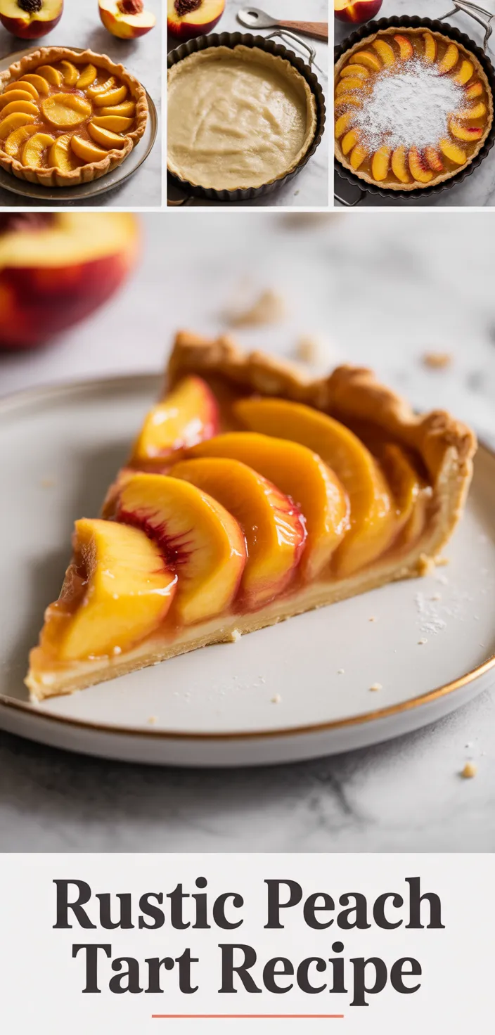 A photo of Rustic Peach Tart Recipe