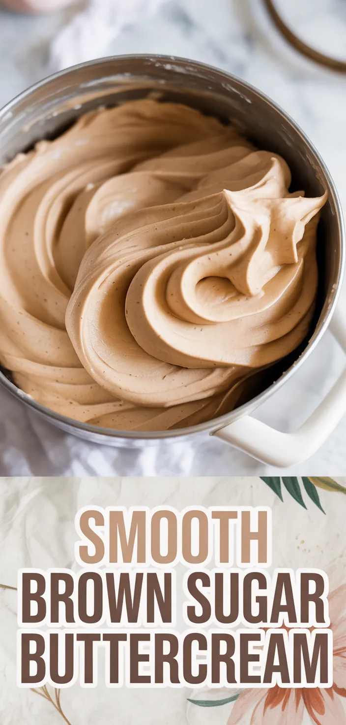 A photo of Smooth Brown Sugar Buttercream Frosting (No Grain!) Recipe