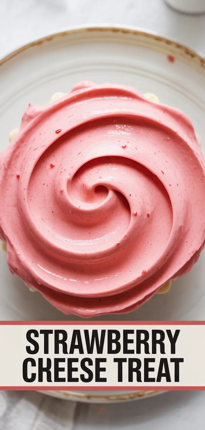 A photo of Strawberry Cream Cheese Frosting Dessert For Two Recipe