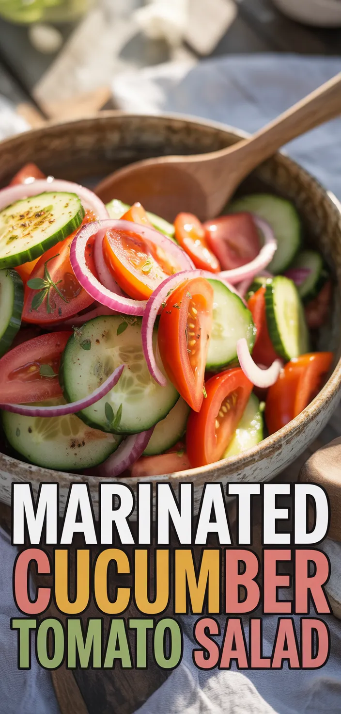 A photo of This Marinated Cucumber Tomato And Onion Salad Is The Ultimate Summer Dish Recipe