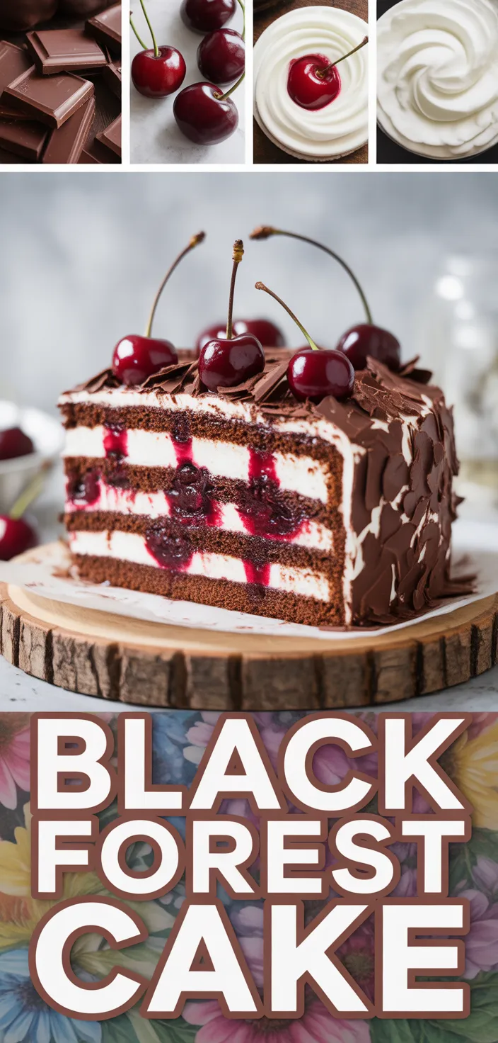 A photo of Traditional German Black Forest Cake Recipe