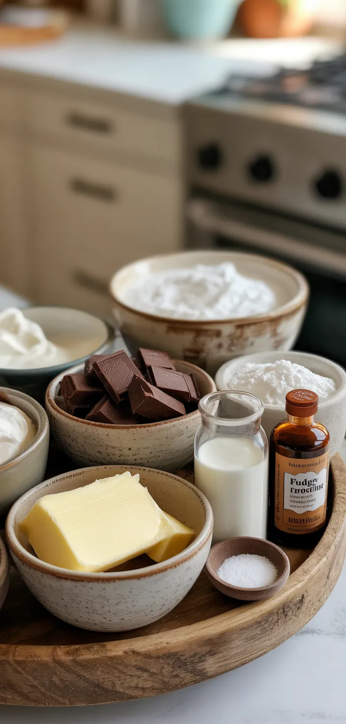 Ingredients photo for Fudge Frosting Recipe
