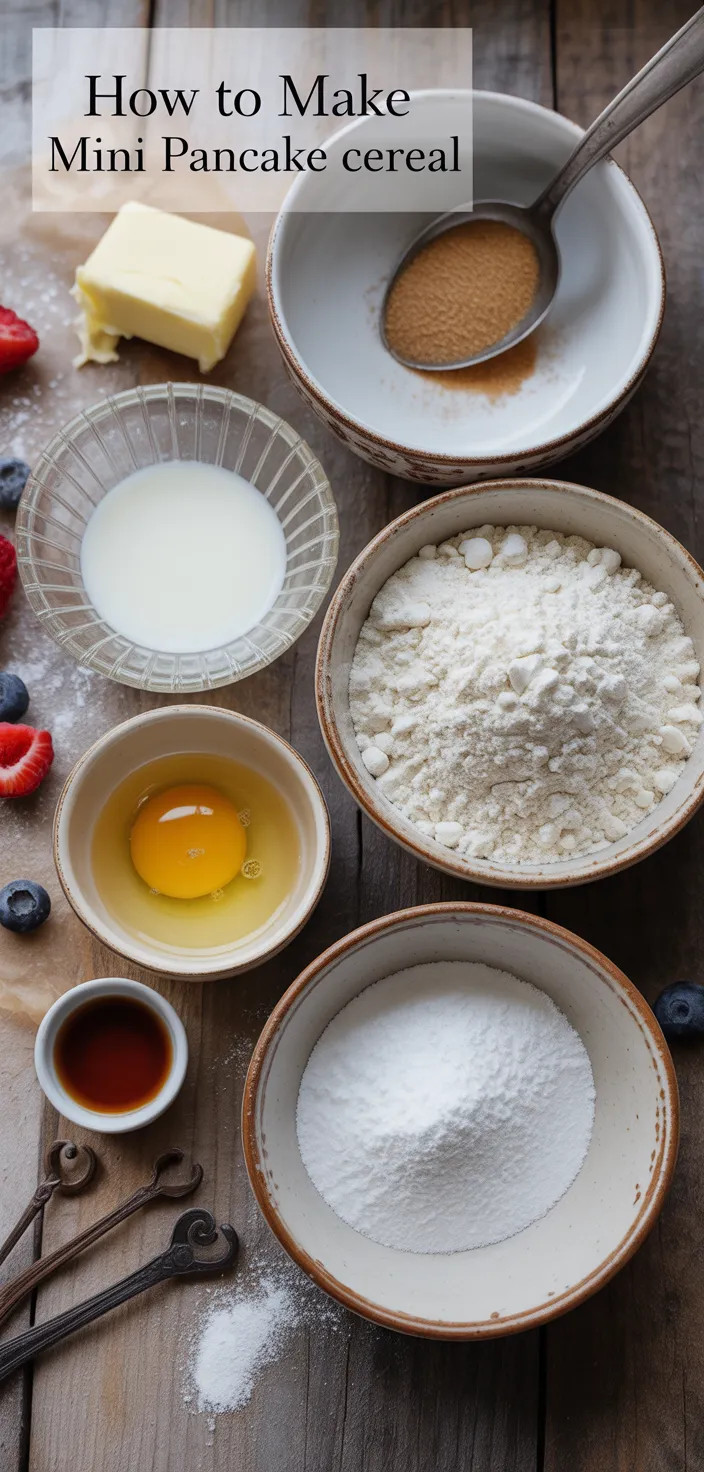 Ingredients photo for How To Make Mini Pancake Cereal  Recipe