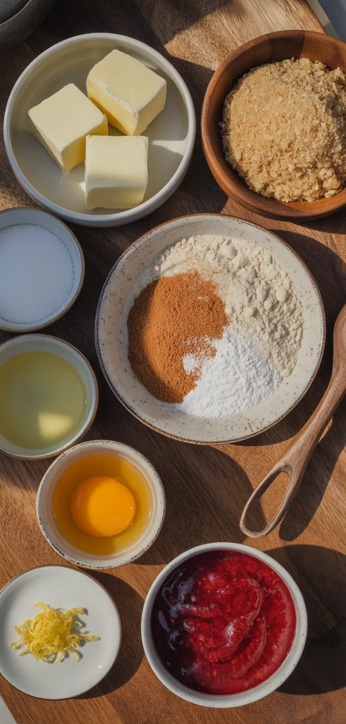 Ingredients photo for Linzer Cookies (with VIDEO!) Recipe