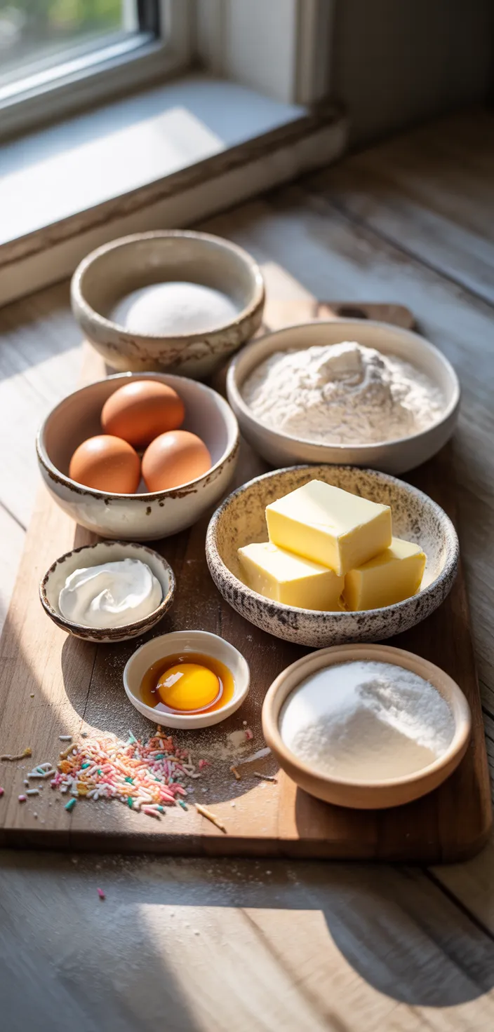 Ingredients photo for Sugar Cookie Layer Cake Recipe