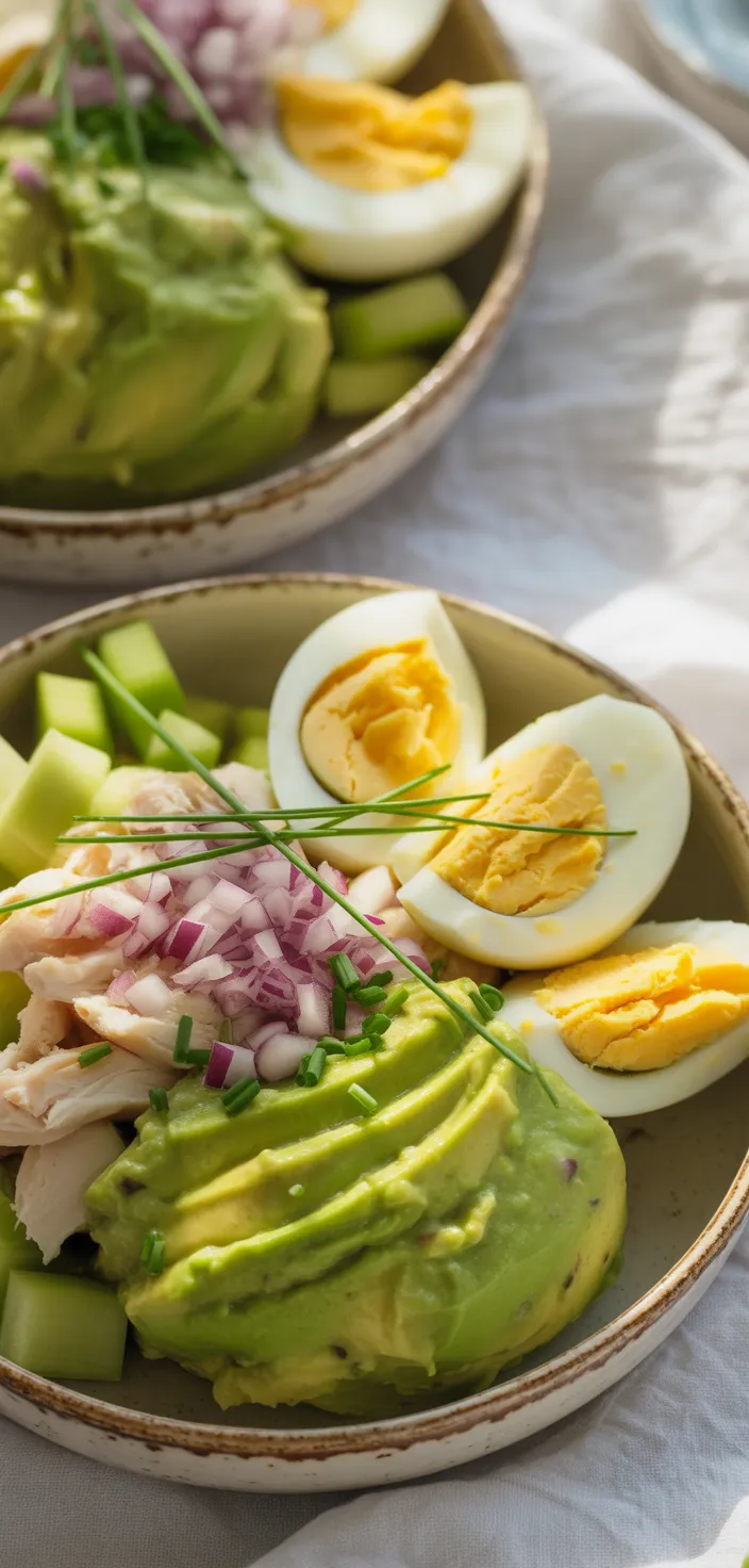 Ingredients photo for Avocado Chicken Egg Salad Recipe