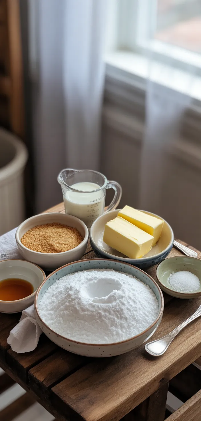 Ingredients photo for Brown Sugar Caramel Frosting – Rich, Buttery, And Decadent Recipe