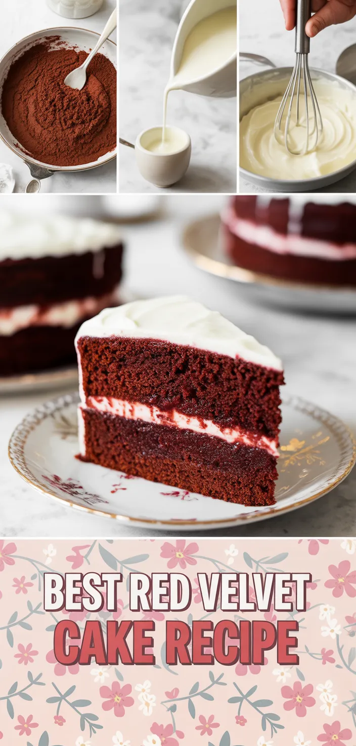 A photo of BEST Red Velvet Cake Recipe