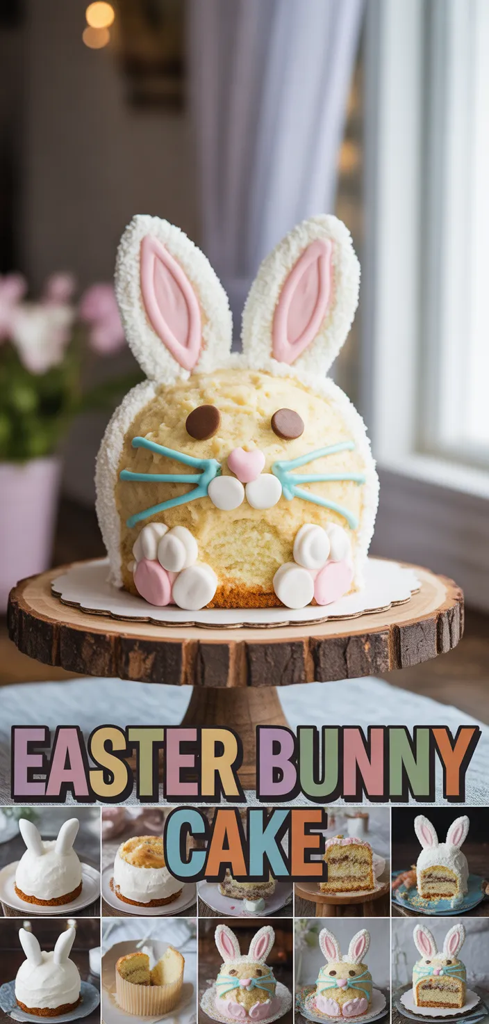 A photo of How To Make A Bunny Cake This Easter Recipe