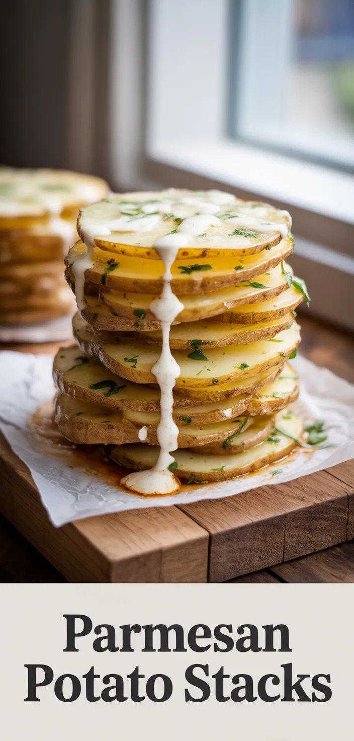 A photo of Parmesan Potato Stacks Recipe