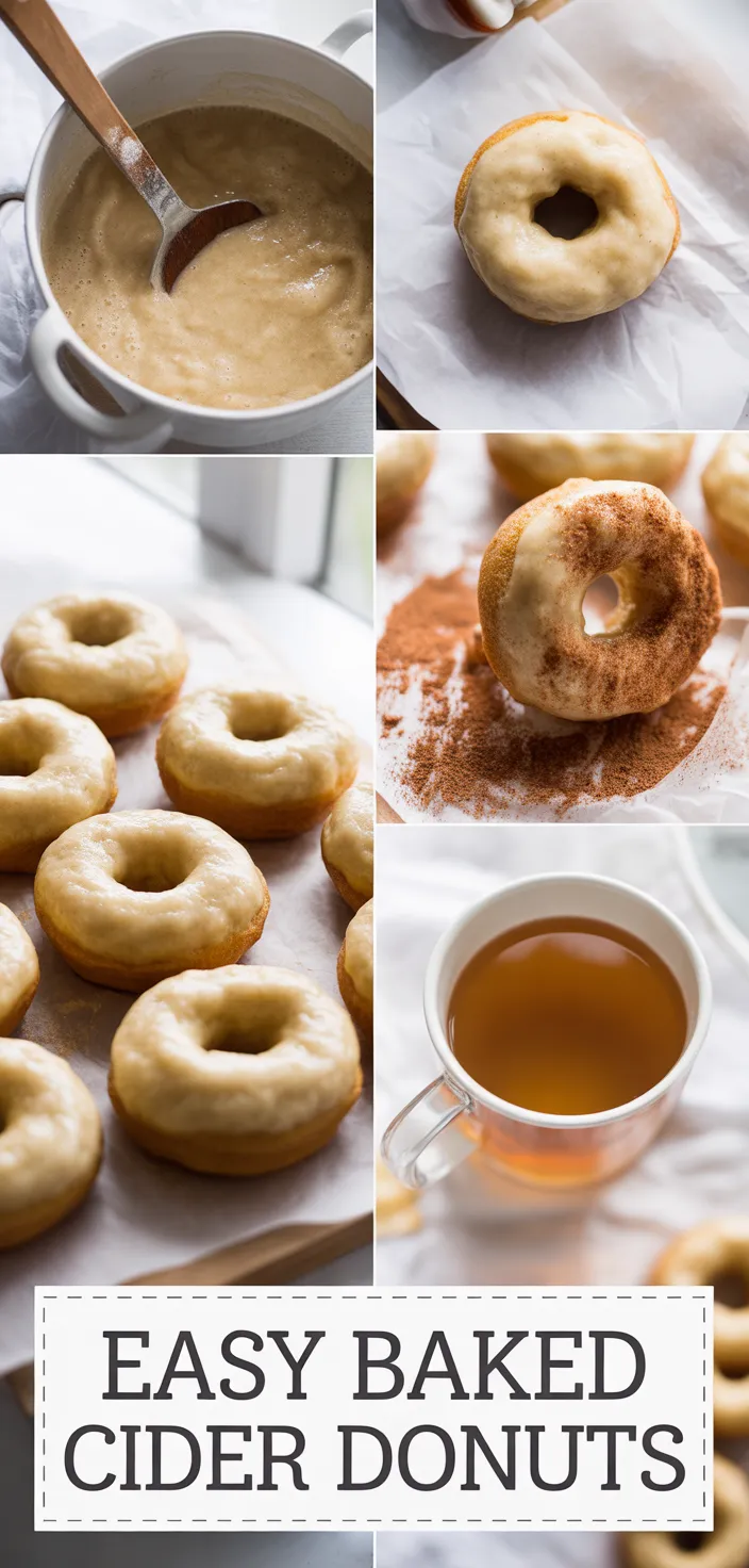 A photo of Quick & Easy Baked Apple Cider Donuts Recipe