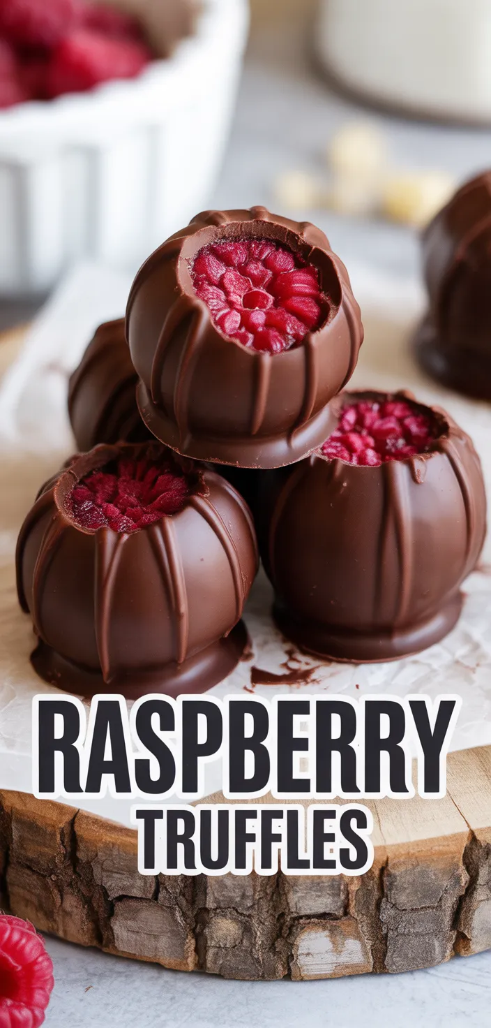 A photo of Raspberry Truffles Recipe