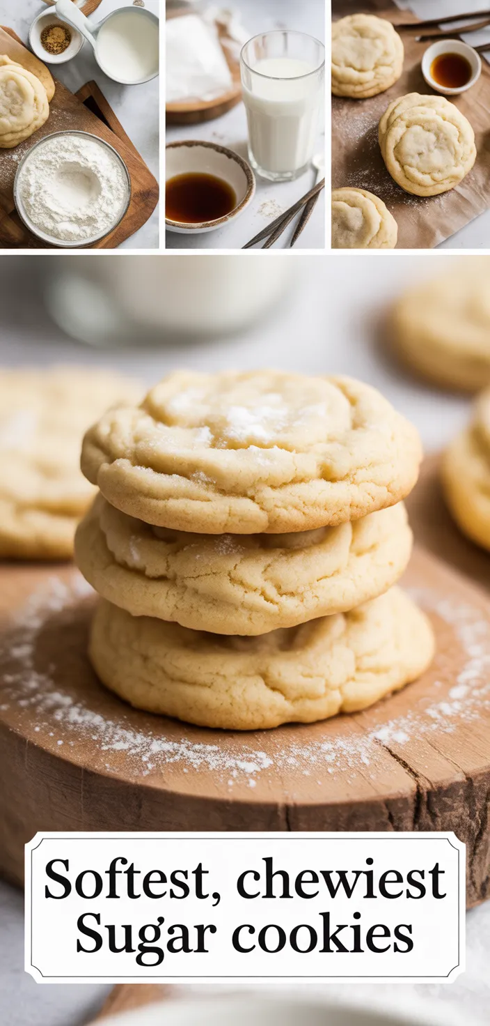 A photo of Softest, Chewiest Sugar Cookies Recipe