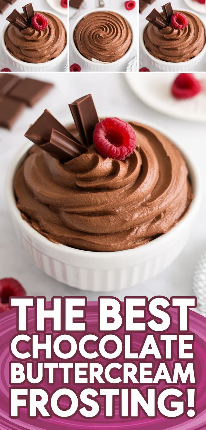 A photo of The BEST Chocolate Buttercream Frosting! Recipe