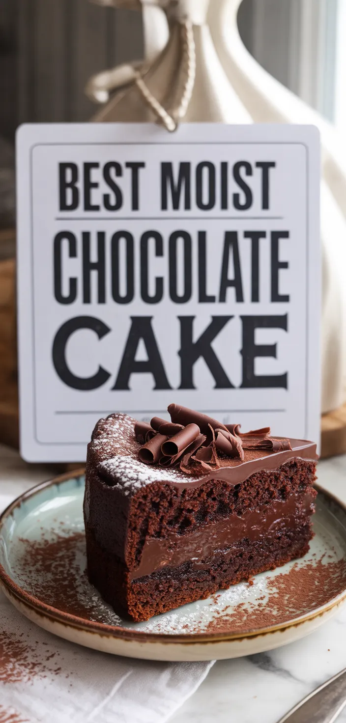 A photo of The BEST Moist Chocolate Cake Recipe!