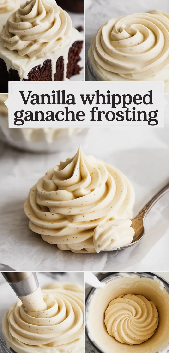 A photo of Vanilla Whipped Ganache Frosting Recipe