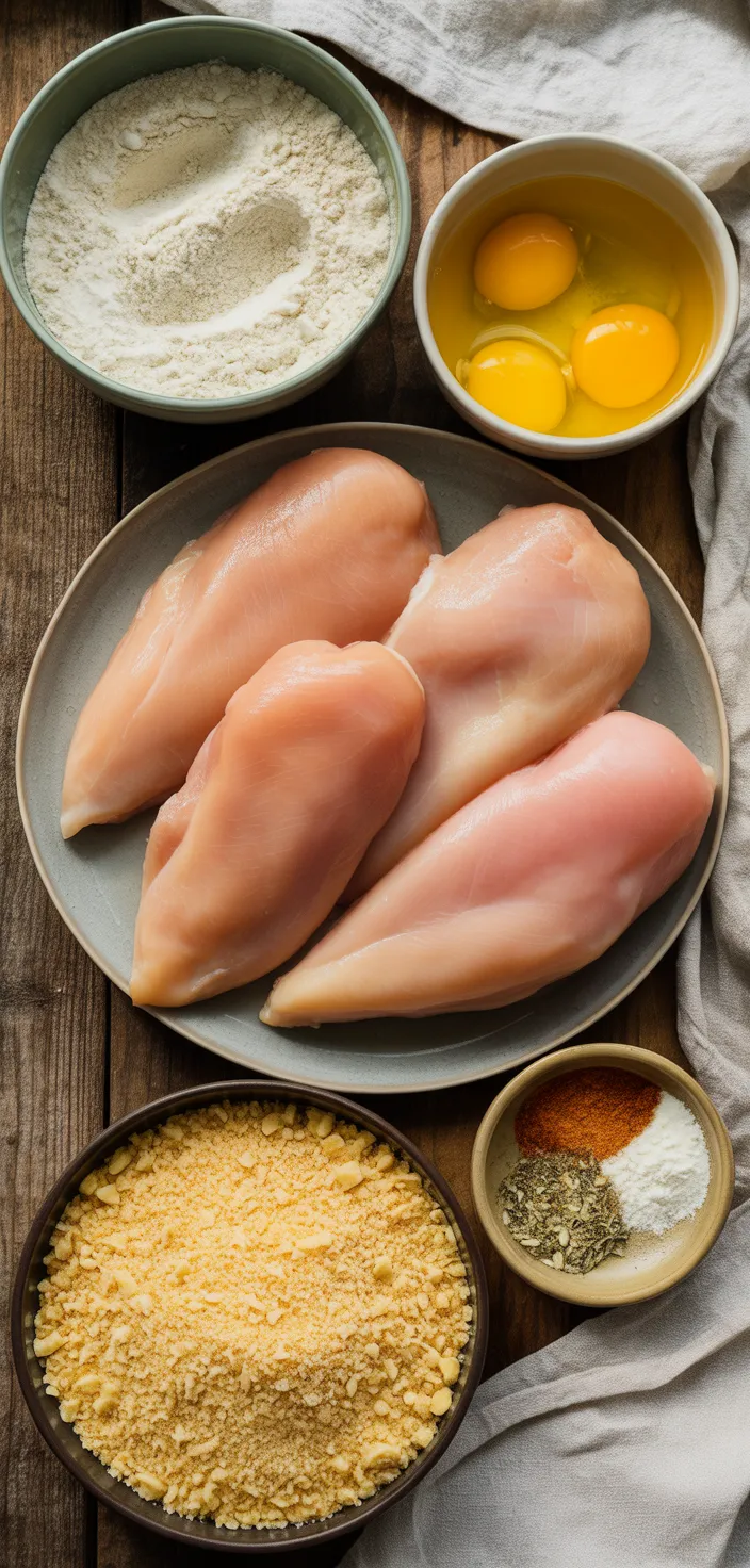 Ingredients photo for Easiest Chicken Parmesan Ever! Recipe