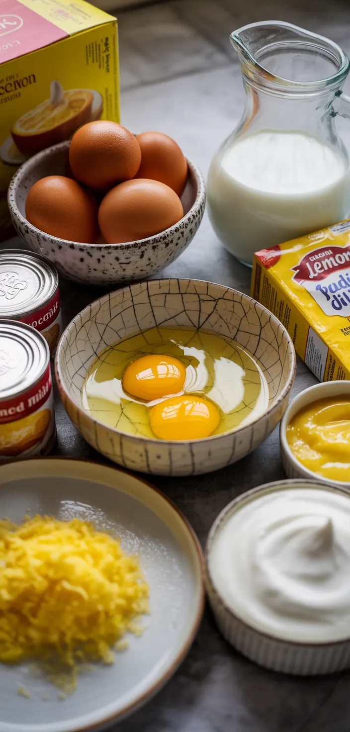Ingredients photo for Luscious Lemon Delight Recipe