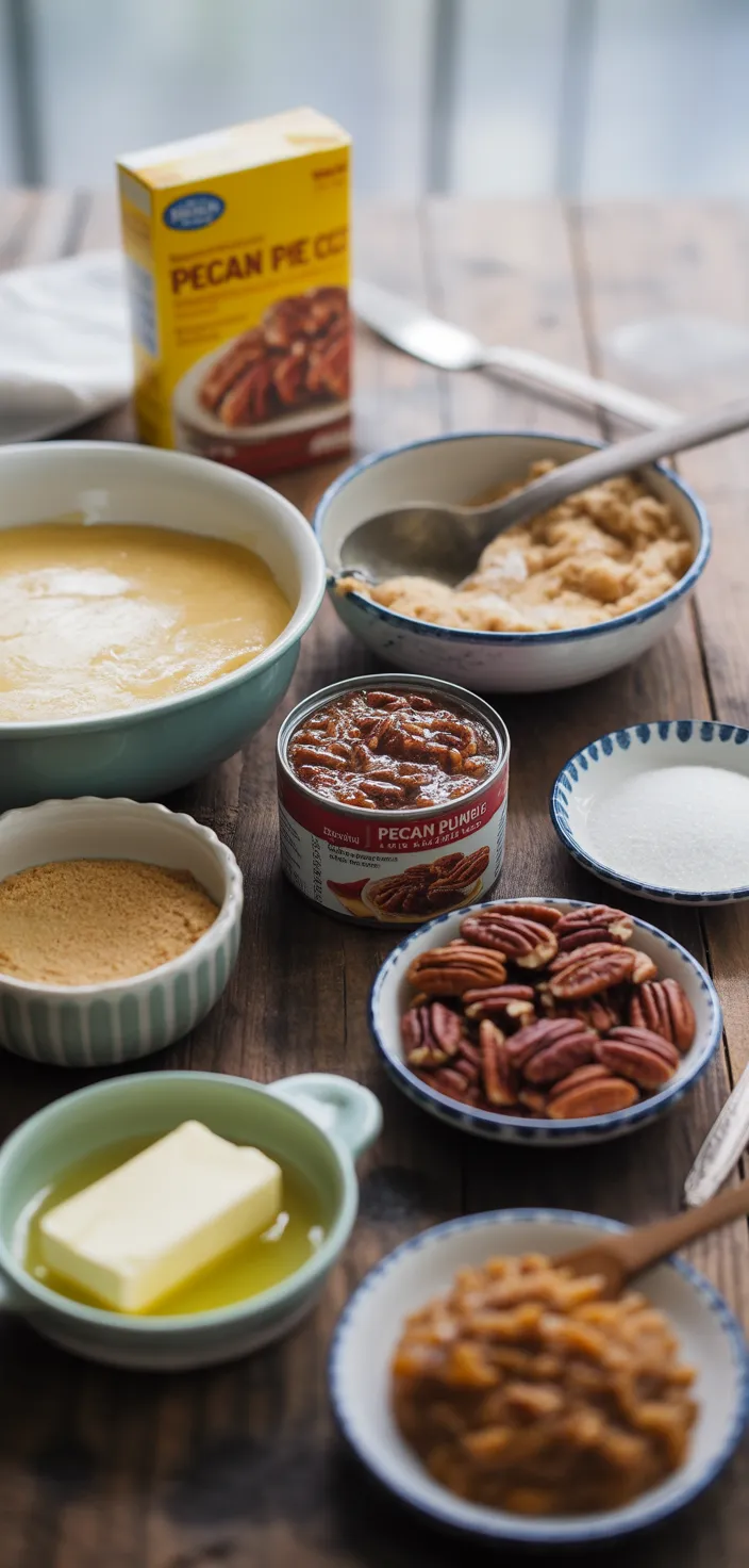 Ingredients photo for Pecan Pie Dump Cake Recipe