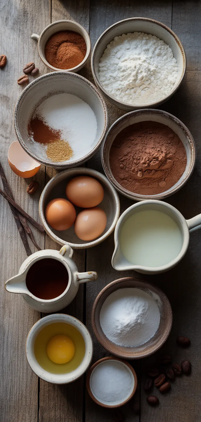 Ingredients photo for The BEST Moist Chocolate Cake Recipe!
