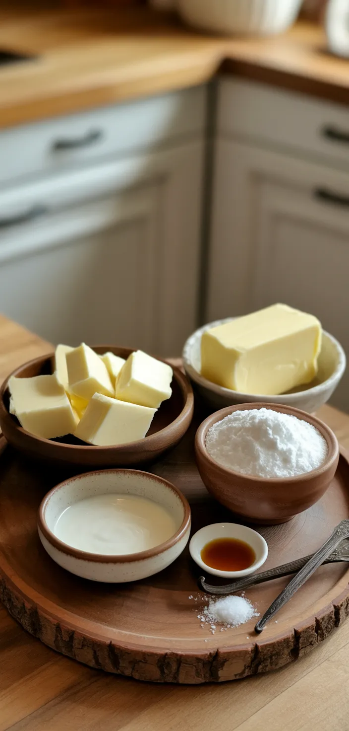 Ingredients photo for White Chocolate Buttercream Recipe