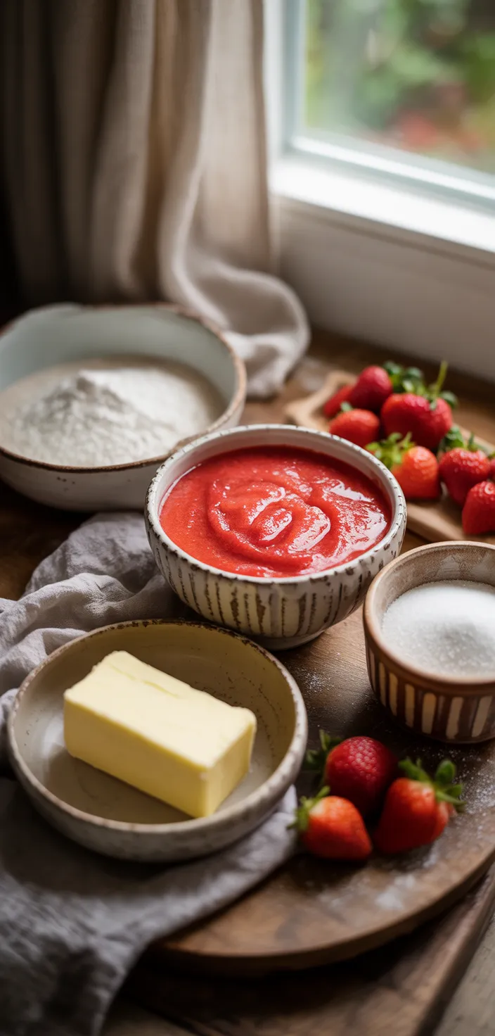 Ingredients photo for Best Ever Strawberry Cake Recipe