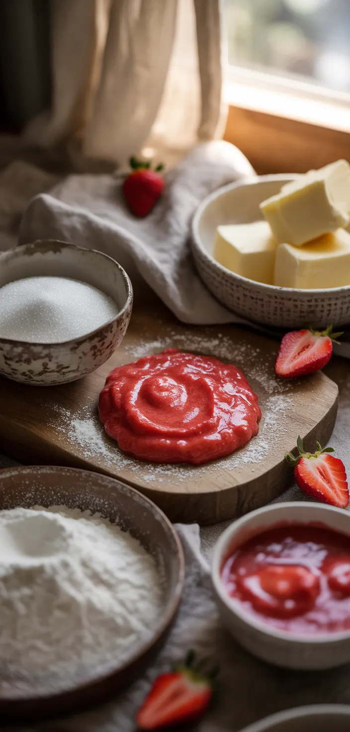 Ingredients photo for Best Strawberry Cake Ever Recipe