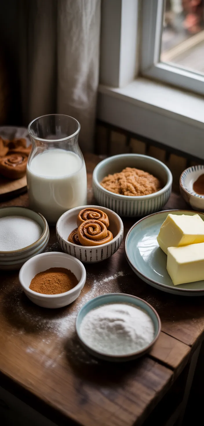 Ingredients photo for Better Than Bakery Cinnamon Rolls Recipe