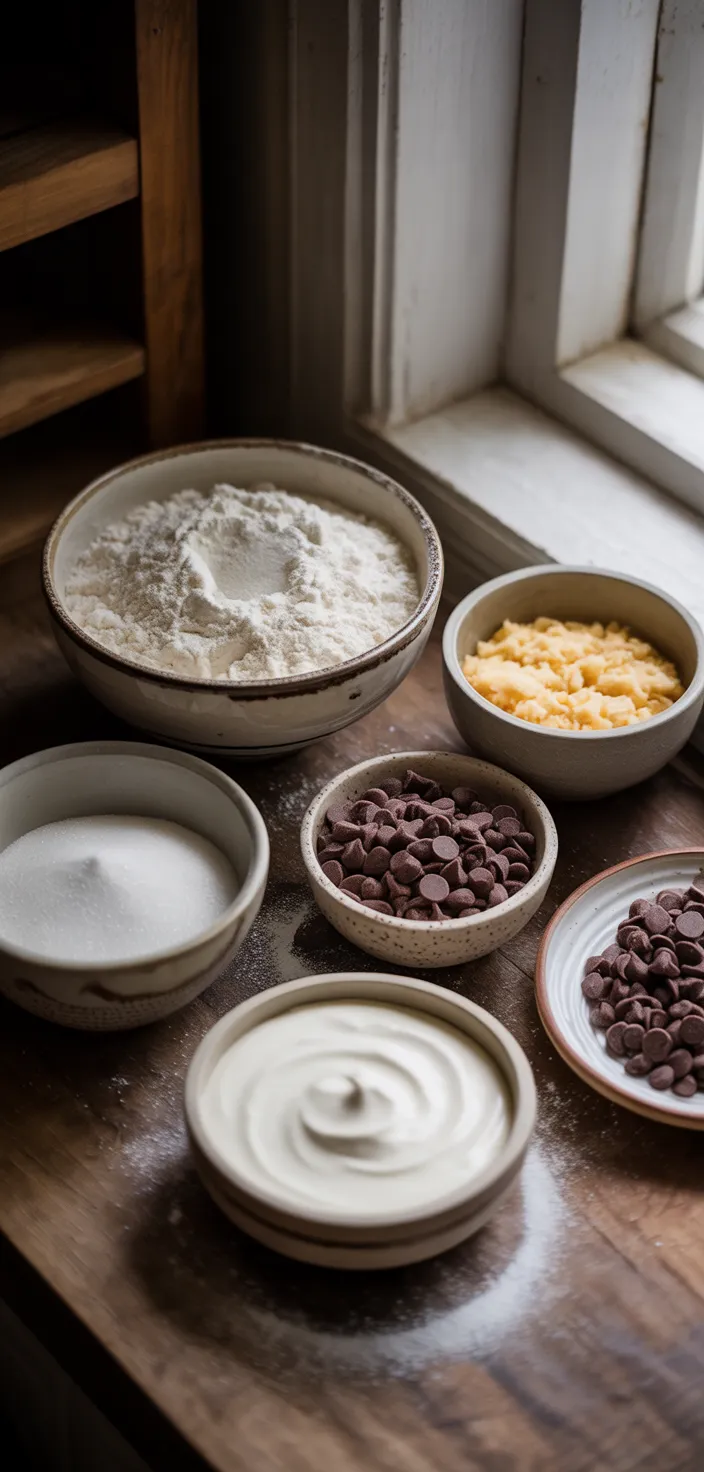 Ingredients photo for Chocolate Chip Loaf Cake Recipe