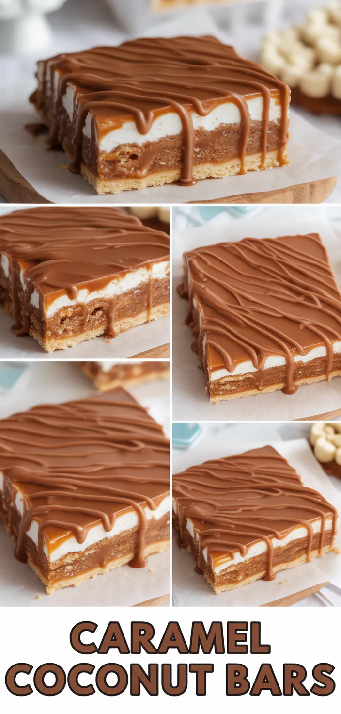 A photo of Better Than Samoas Caramel Coconut Bars Recipe