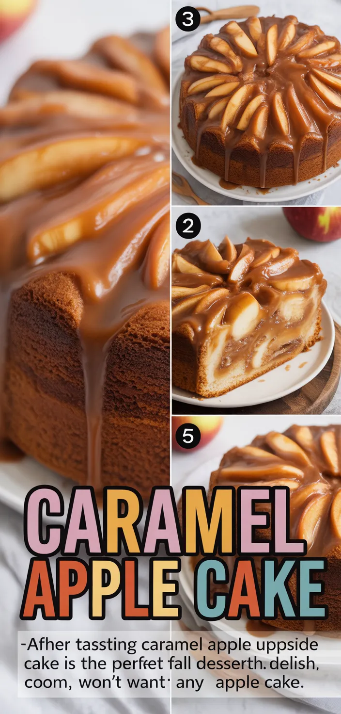 A photo of Caramel Apple Upside Down Cake Is The PERFECT Fall Dessert Recipe