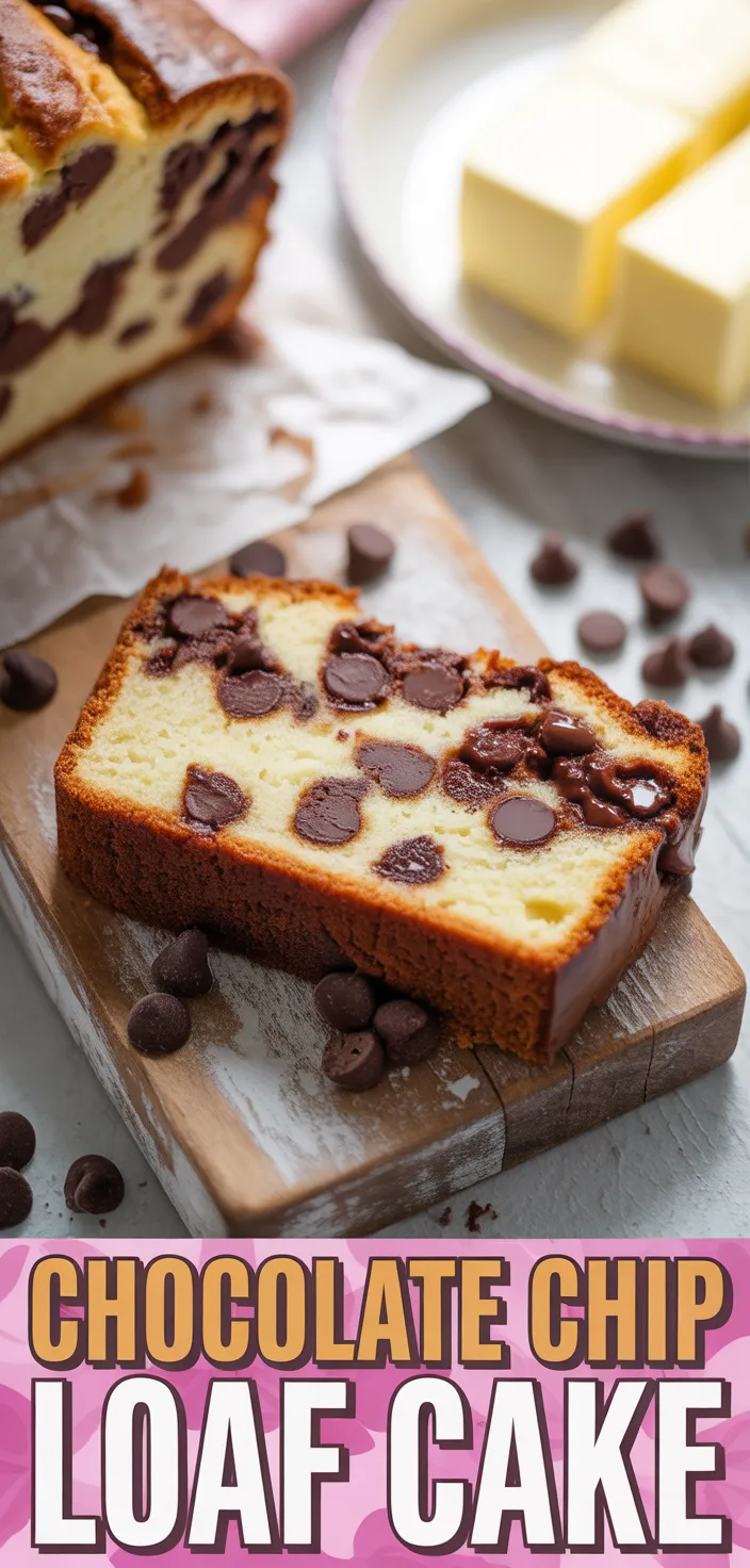A photo of Chocolate Chip Loaf Cake Recipe