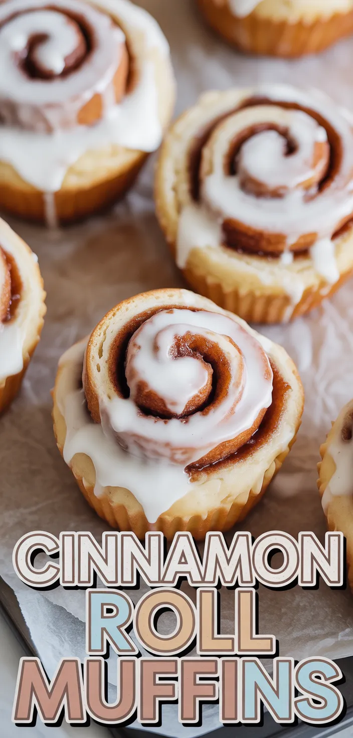 A photo of Cinnamon Roll Muffins (Soft And Fluffy Muffin Recipe)
