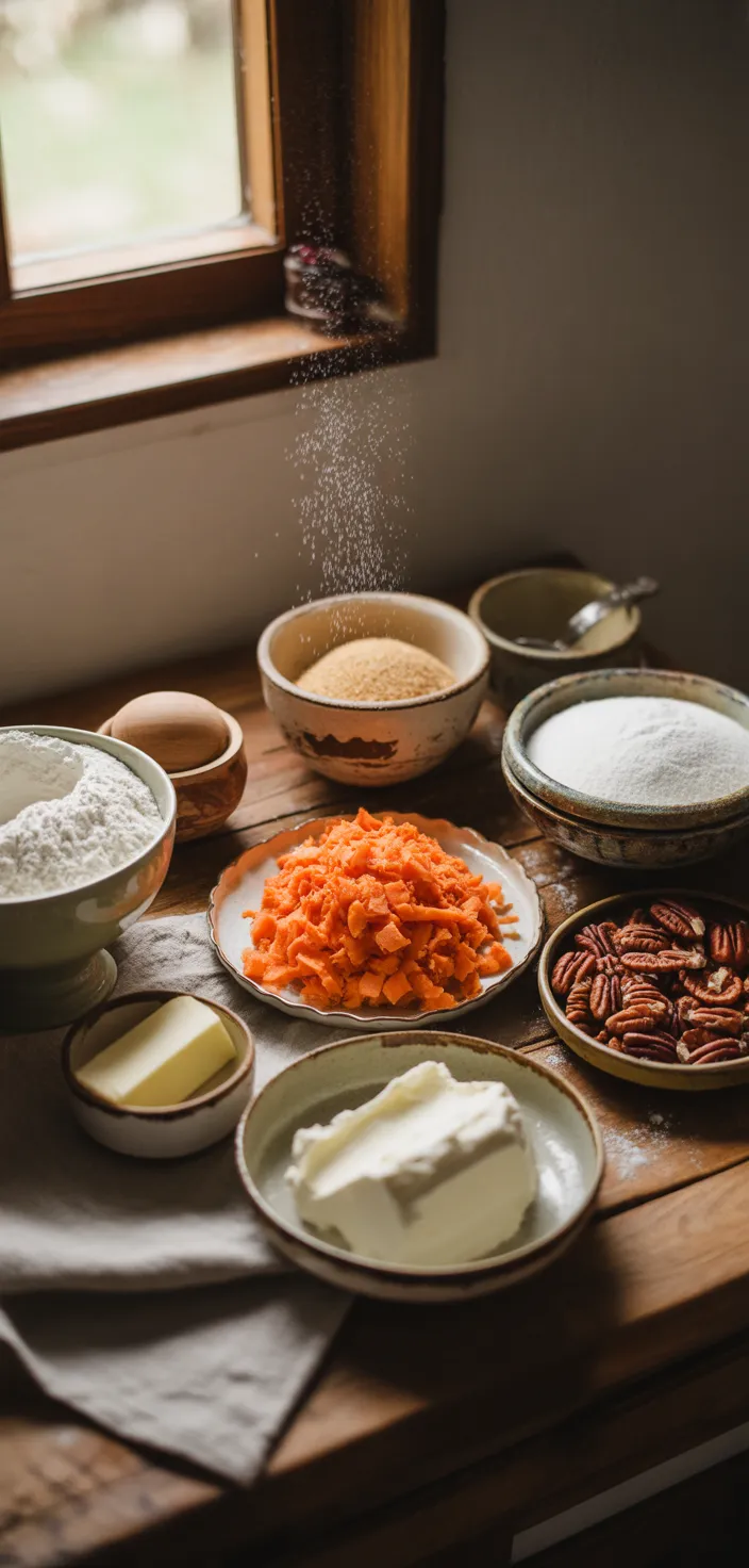 Ingredients photo for Best Carrot Cake Recipe (SO Good – You’ll LOVE This One!)