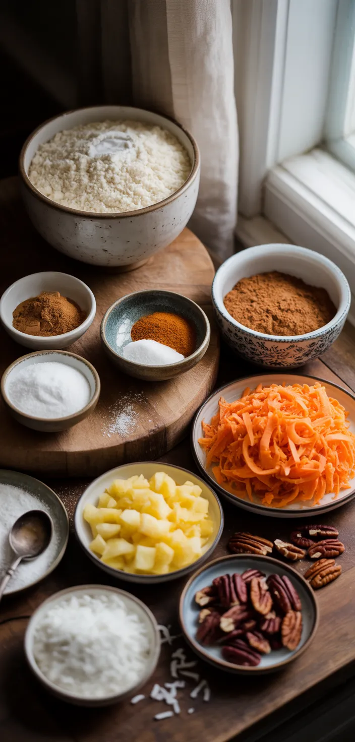 Ingredients photo for Carrot Cake Recipe