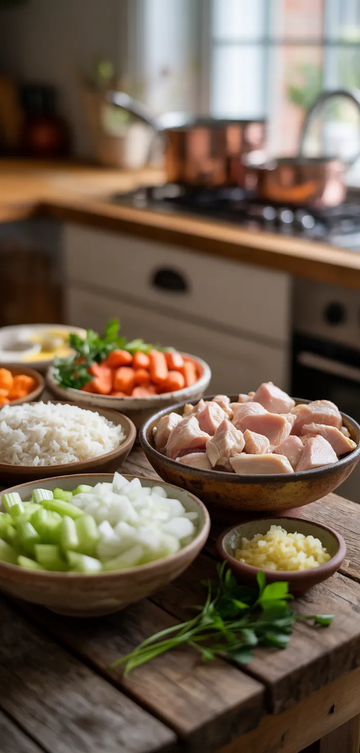 Ingredients photo for Chicken Rice Soup Recipe