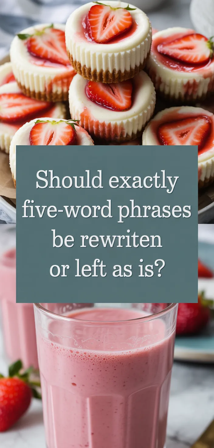 A photo of Easy Mini Strawberry Cheesecake Recipe