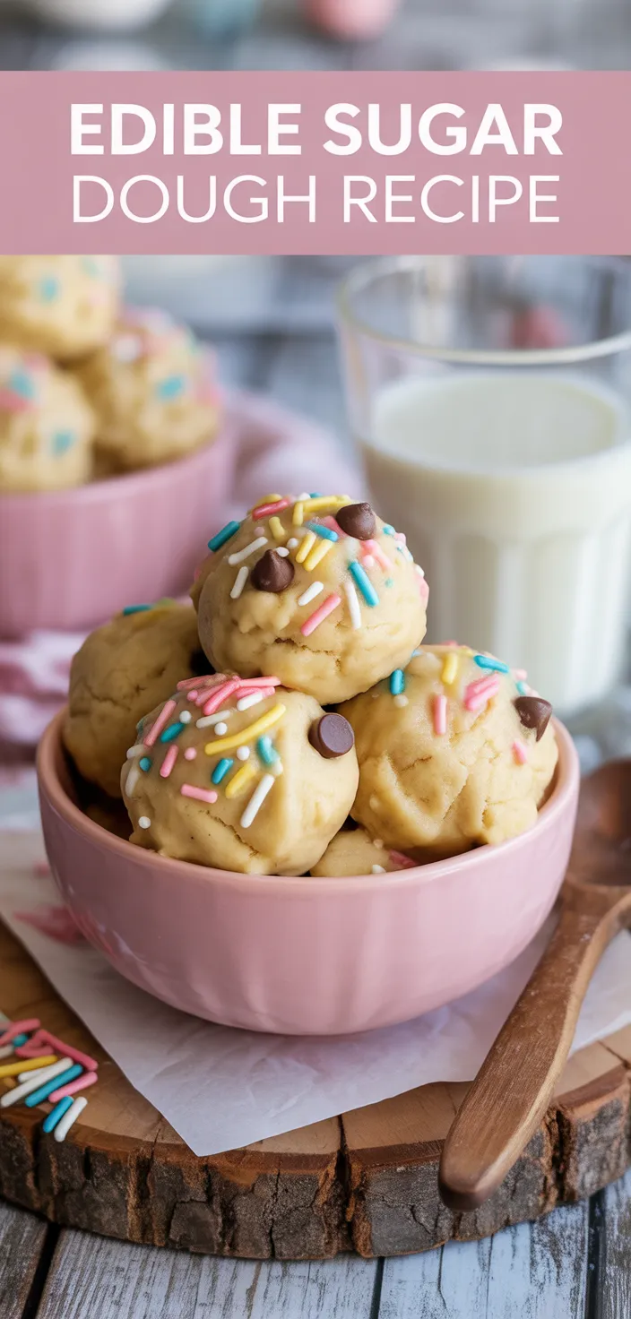 A photo of Edible Sugar Cookie Dough Recipe