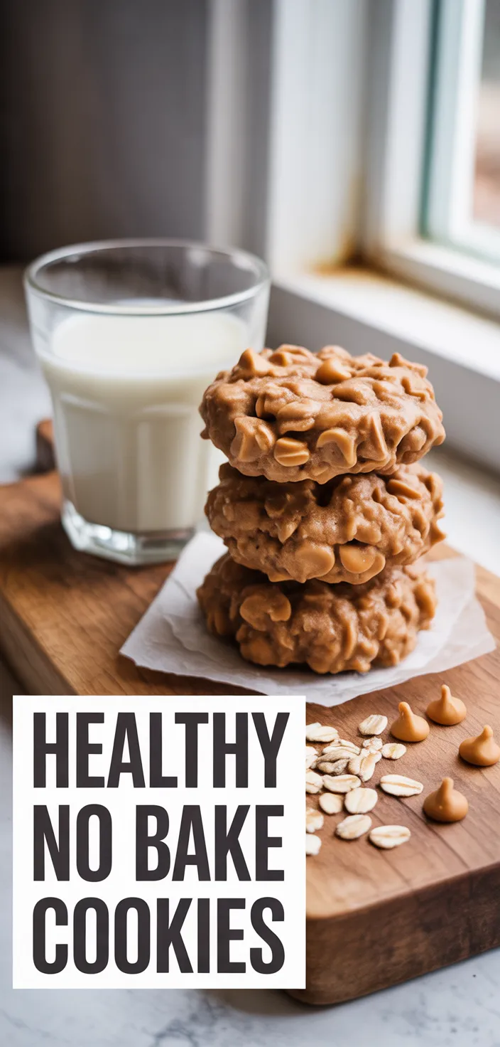 A photo of Healthy No Bake Cookies Recipe