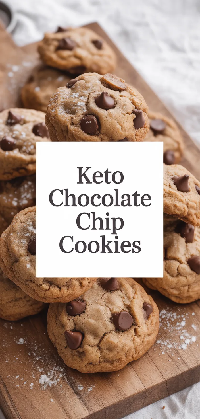 A photo of Keto Chocolate Chip Cookies Recipe