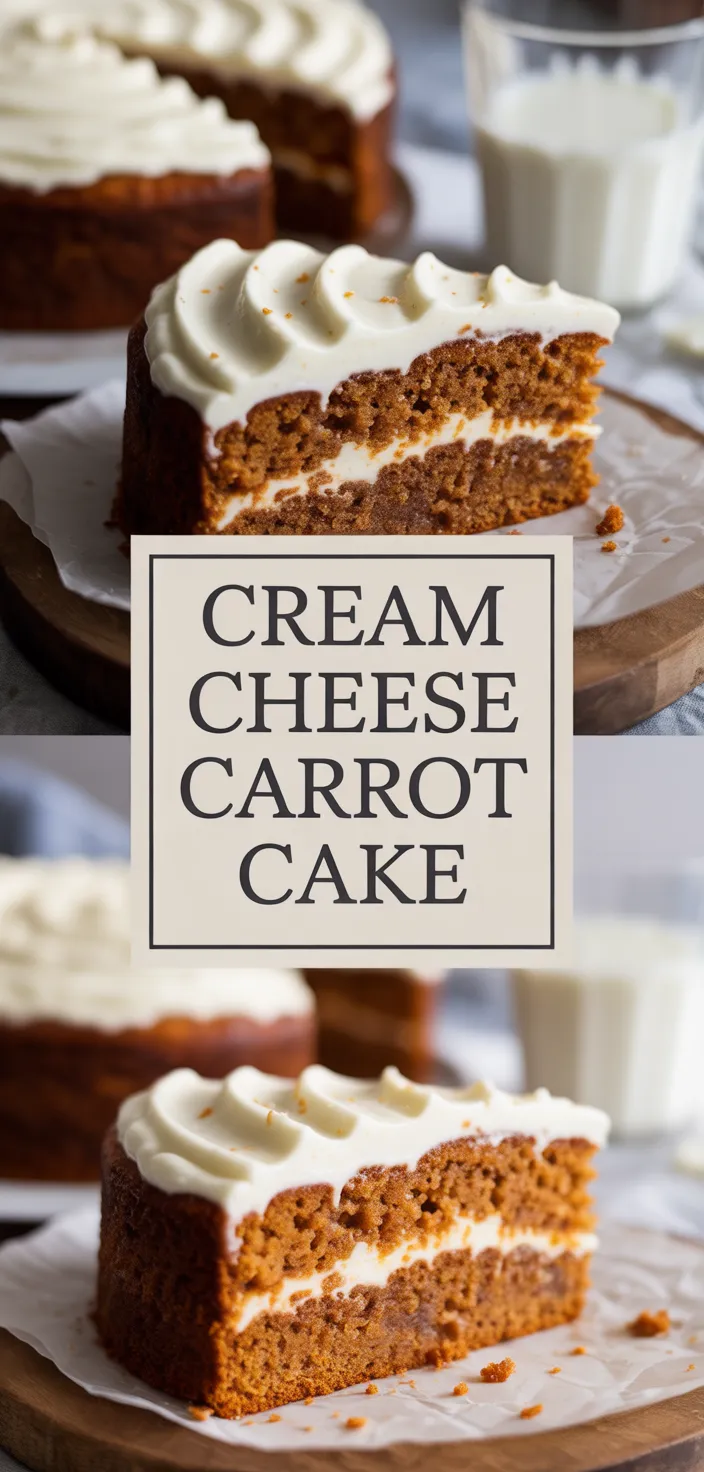 A photo of Moist Carrot Cake With Cream Cheese Frosting Recipe