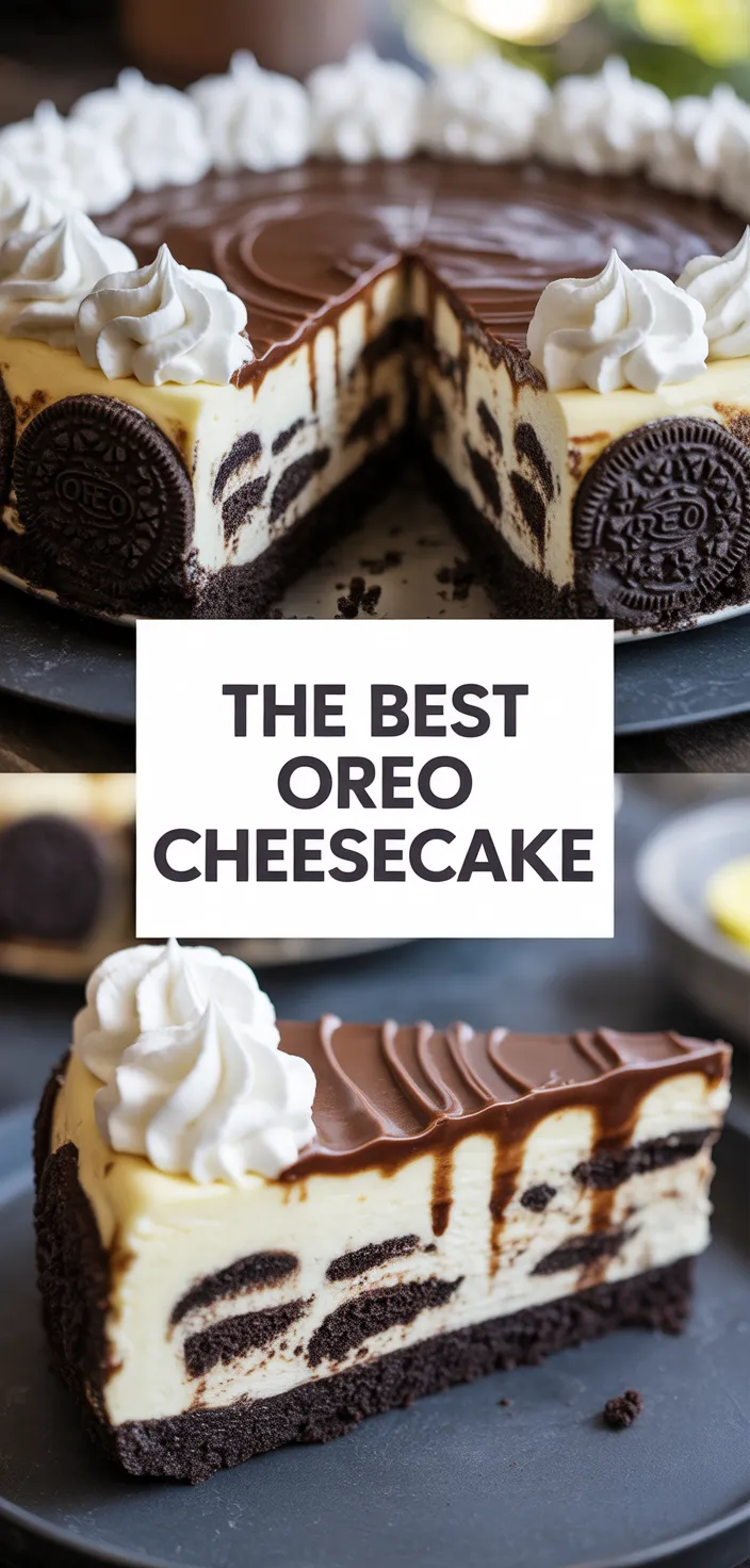A photo of The BEST Oreo Cheesecake Recipe