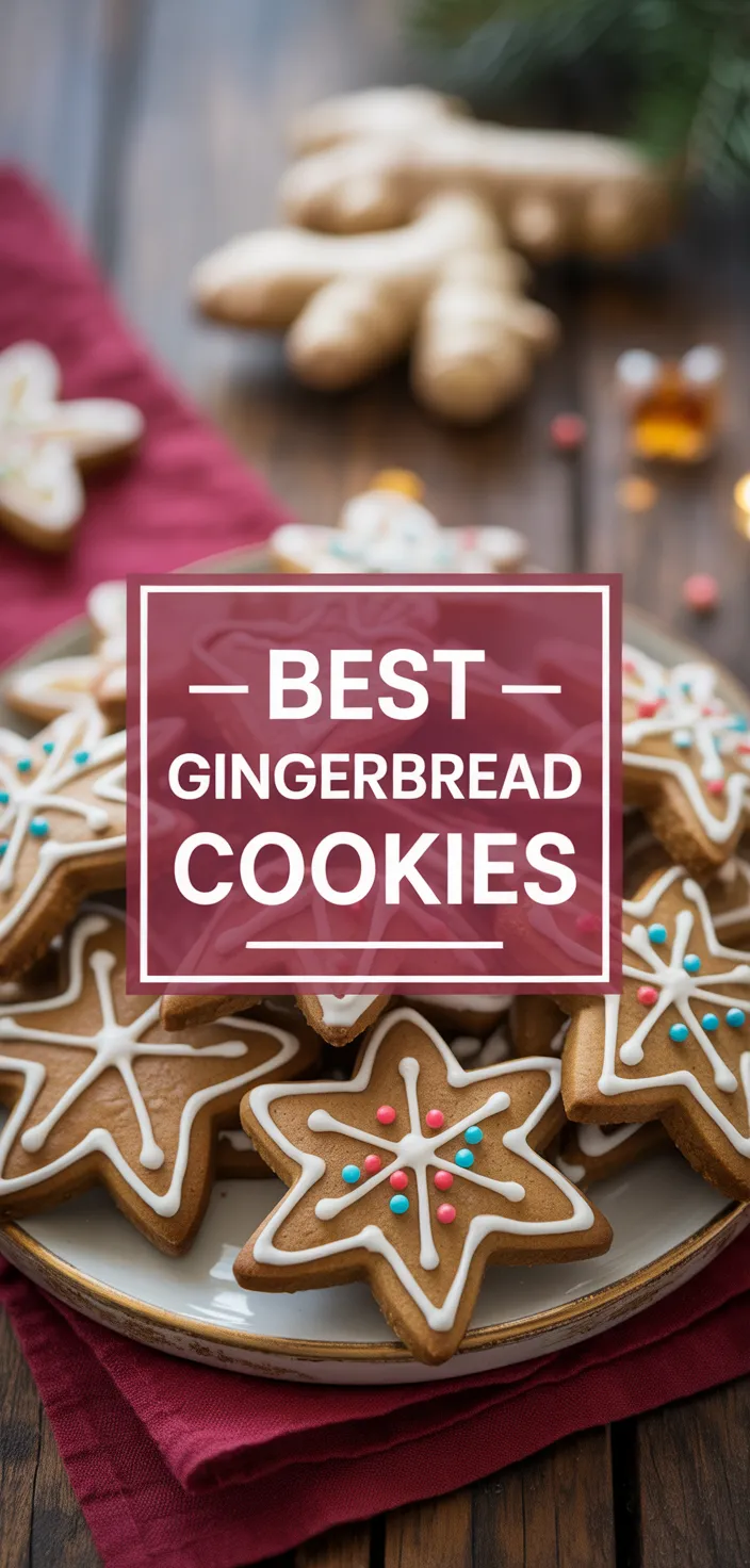 A photo of The Best Gingerbread Cut Out Cookies Recipe