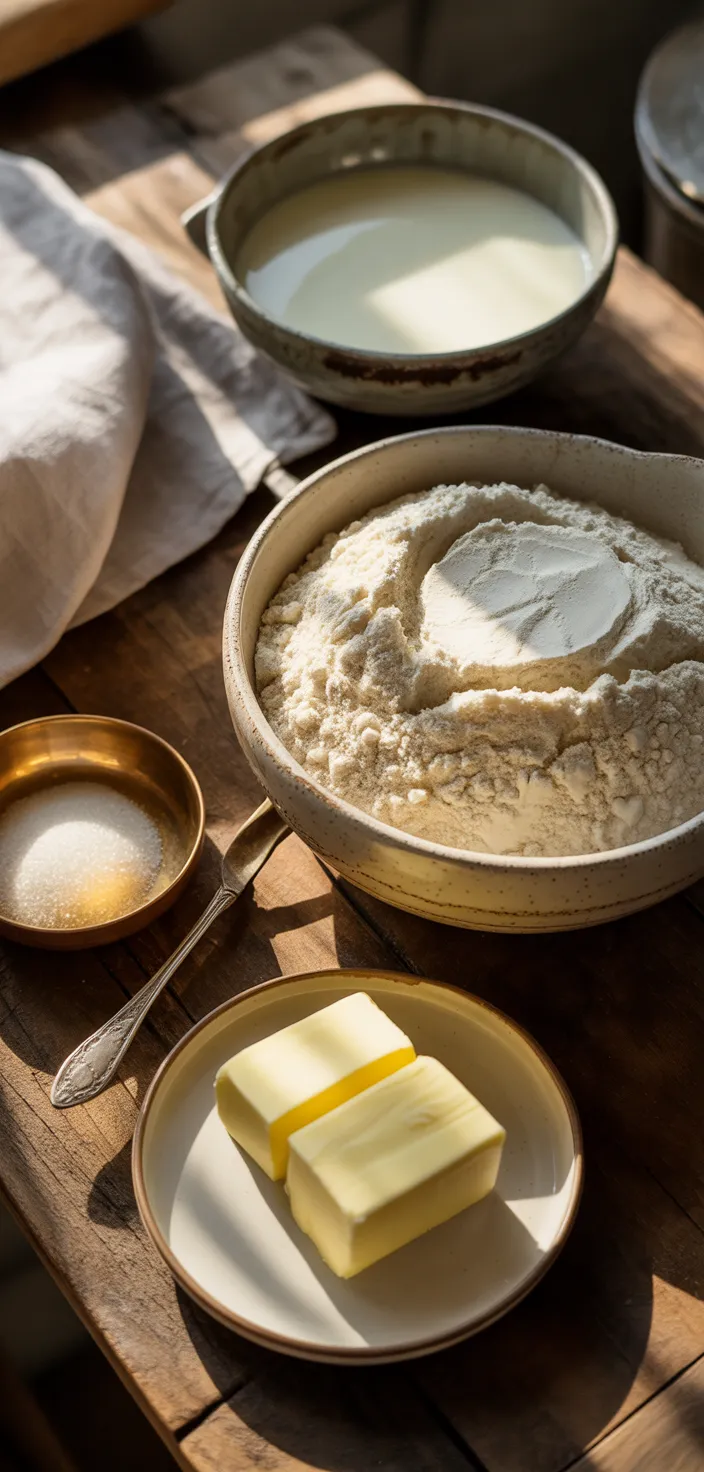 Ingredients photo for Farmhouse White Sandwich Bread Recipe