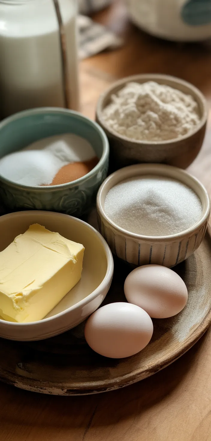 Ingredients photo for French Butter Cake Recipe